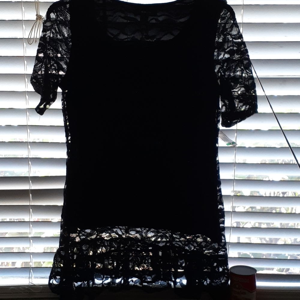 Black lace Tunic
